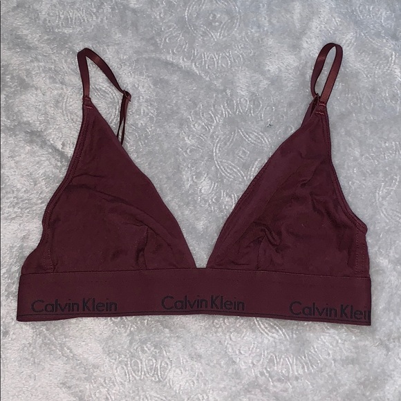 Urban Outfitters Other - Calvin Klein maroon modern cotton triangle bra